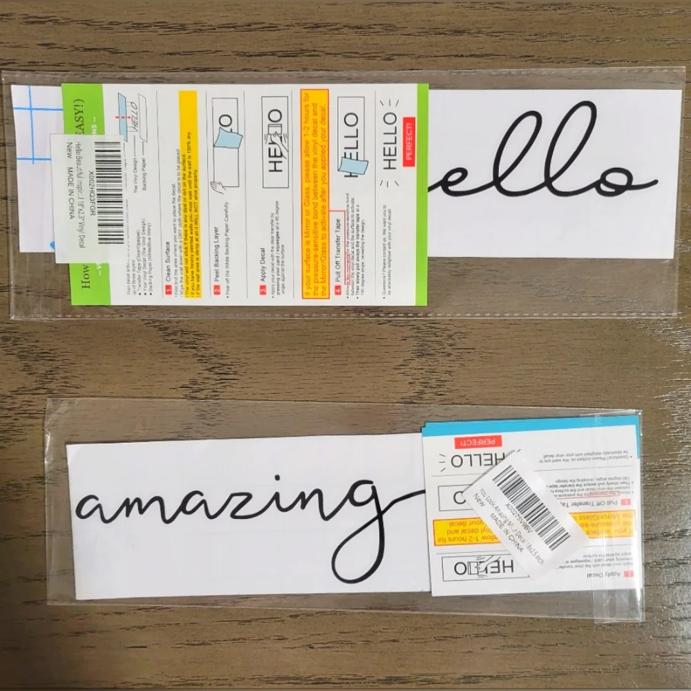 Inspirational Vinyl Decal Set of Two